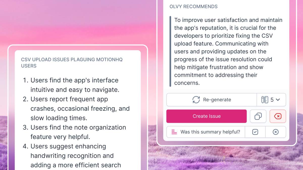 Olvy AI Copilot: Product Qualitative Analytics at Your Fingertips